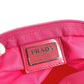 PRADA Triangle Logo Plate Crossbody Shoulder Bag Nylon Unisex Pink