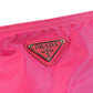 PRADA Triangle Logo Plate Crossbody Shoulder Bag Nylon Unisex Pink
