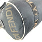FENDI Vintage Logo Mini Boston Bag, Crossbody Bag, Handbag, Cylinder-shaped Shoulder Bag, Nylon, Unisex, Black