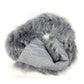 LOUIS VUITTON M75100 Tippet Accessory Logo Fur Scarf Fox Women's Light Blue