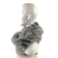 LOUIS VUITTON M75100 Tippet Accessory Logo Fur Scarf Fox Women's Light Blue