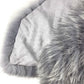 LOUIS VUITTON M75100 Tippet Accessory Logo Fur Scarf Fox Women's Light Blue
