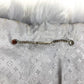 LOUIS VUITTON M75100 Tippet Accessory Logo Fur Scarf Fox Women's Light Blue