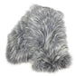 LOUIS VUITTON M75100 Tippet Accessory Logo Fur Scarf Fox Women's Light Blue
