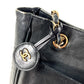 CHANEL Vintage Quilted Matelasse Double Chain Bag Shoulder Tote Bag Chain Bag Shoulder Bag Leather Ladies Black