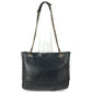 CHANEL Vintage Quilted Matelasse Double Chain Bag Shoulder Tote Bag Chain Bag Shoulder Bag Leather Ladies Black