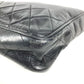 CHANEL Vintage Quilted Matelasse Double Chain Bag Shoulder Tote Bag Chain Bag Shoulder Bag Leather Ladies Black