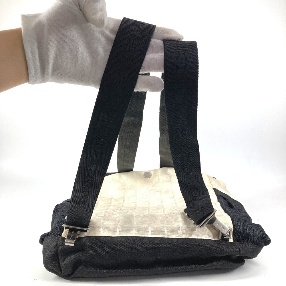 CHANEL Sport CC Coco Mark Logo Bi-Color Bag 2WAY Bag Tote Bag Shoulder Bag Backpack Nylon Unisex Black