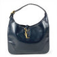 HERMES Vintage Trim 31 Bag Shoulder Bag Tote Bag Leather Unisex Navy