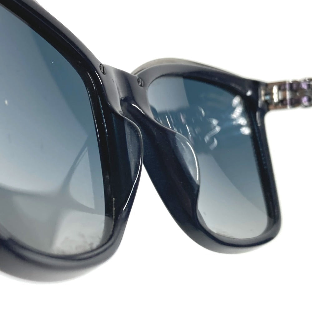 CHANEL 5360-Q-A CC Coco Mark Logo Chain Eyeglasses Eyewear Sunglasses Unisex Navy
