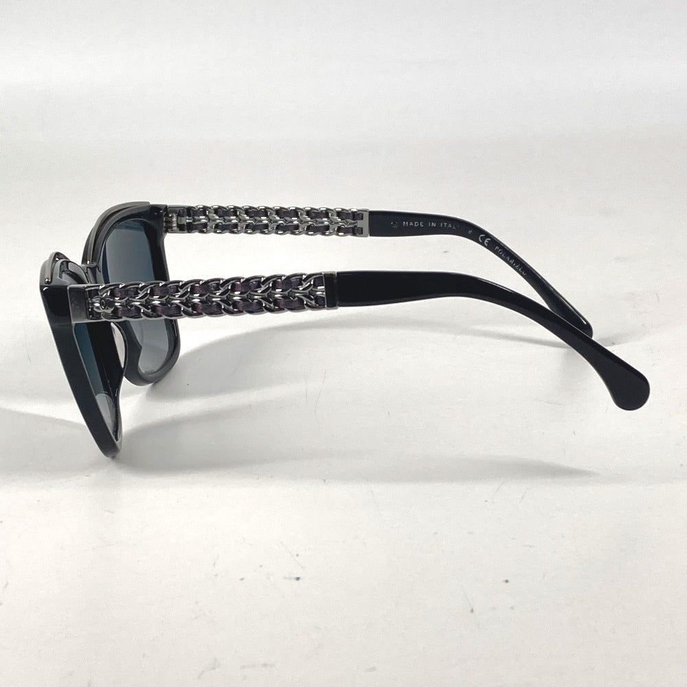 CHANEL 5360-Q-A CC Coco Mark Logo Chain Eyeglasses Eyewear Sunglasses Unisex Navy