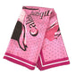 HERMES CALECHE ELASTIQUE Carre 90 Scarf Silk Unisex Pink