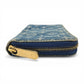 LOUIS VUITTON M95341 Monogram Denim Zippy Wallet Long Wallet Round Zipper Long Wallet Monogram Denim Canvas Unisex Blue