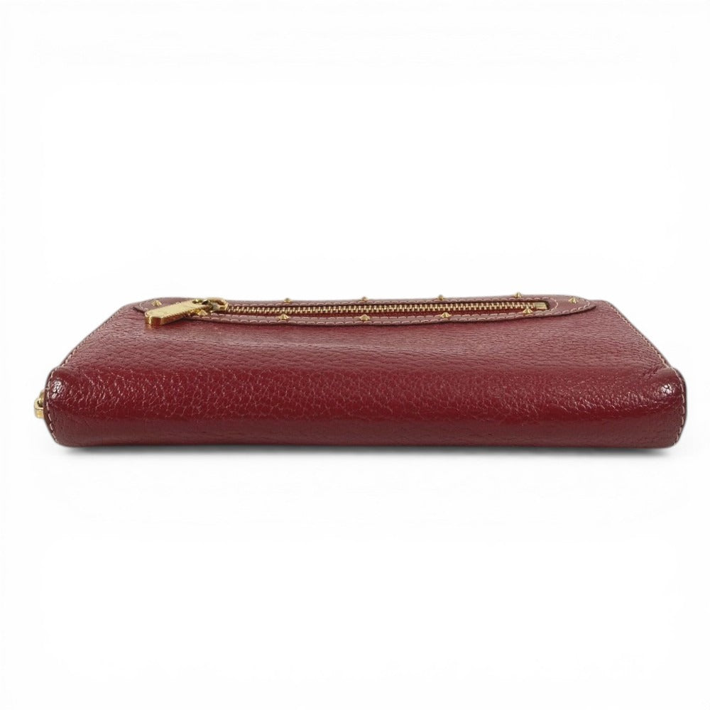 LOUIS VUITTON M95871 Suhali Zippy Wallet Tanami Long Wallet Round Zipper Long Wallet Suhali Leather Unisex Red