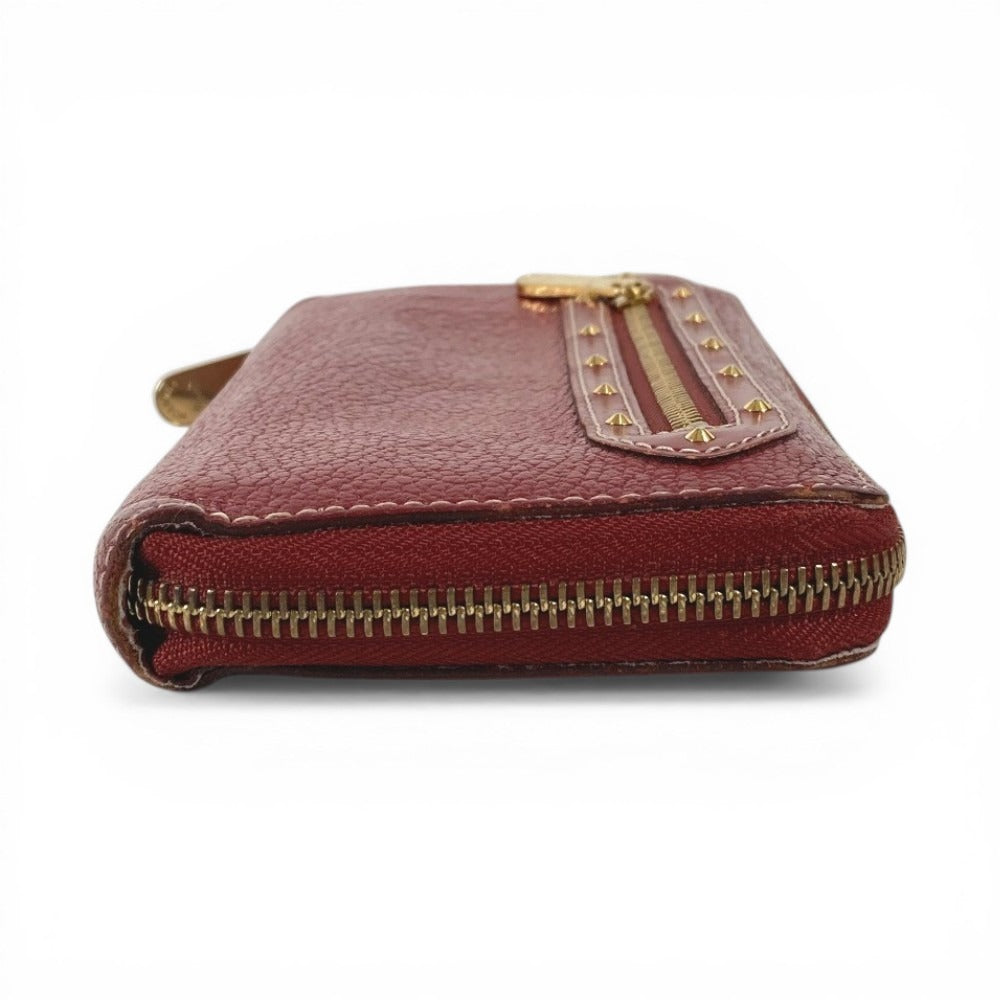 LOUIS VUITTON M95871 Suhali Zippy Wallet Tanami Long Wallet Round Zipper Long Wallet Suhali Leather Unisex Red