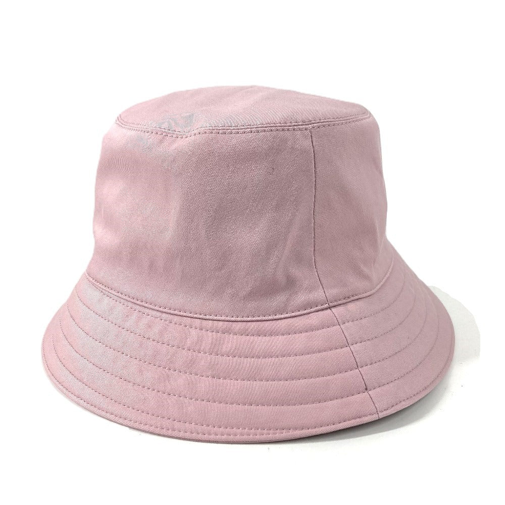 HERMES H251009N H Logo Embroidered Hat Fred H Logo Hat Cap Bucket Hat Bob Hat Hat Cotton Unisex Guimauve Pink