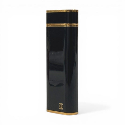 CARTIER Logo Smoking Accessory Lighter Metal Unisex Black