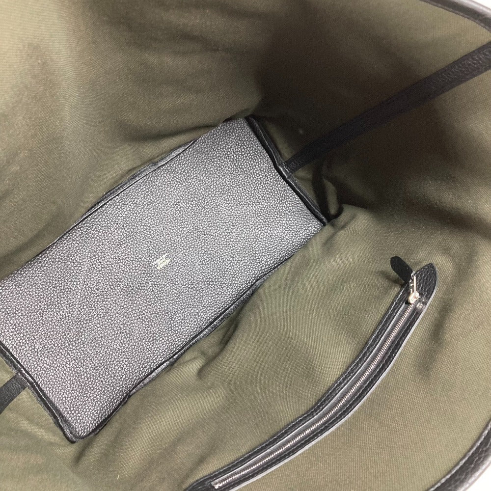HERMES Pure Sangre Shoulder Bag Tote Bag Clemence Leather Unisex Vert Gris Vert Bronze Noir Khaki
