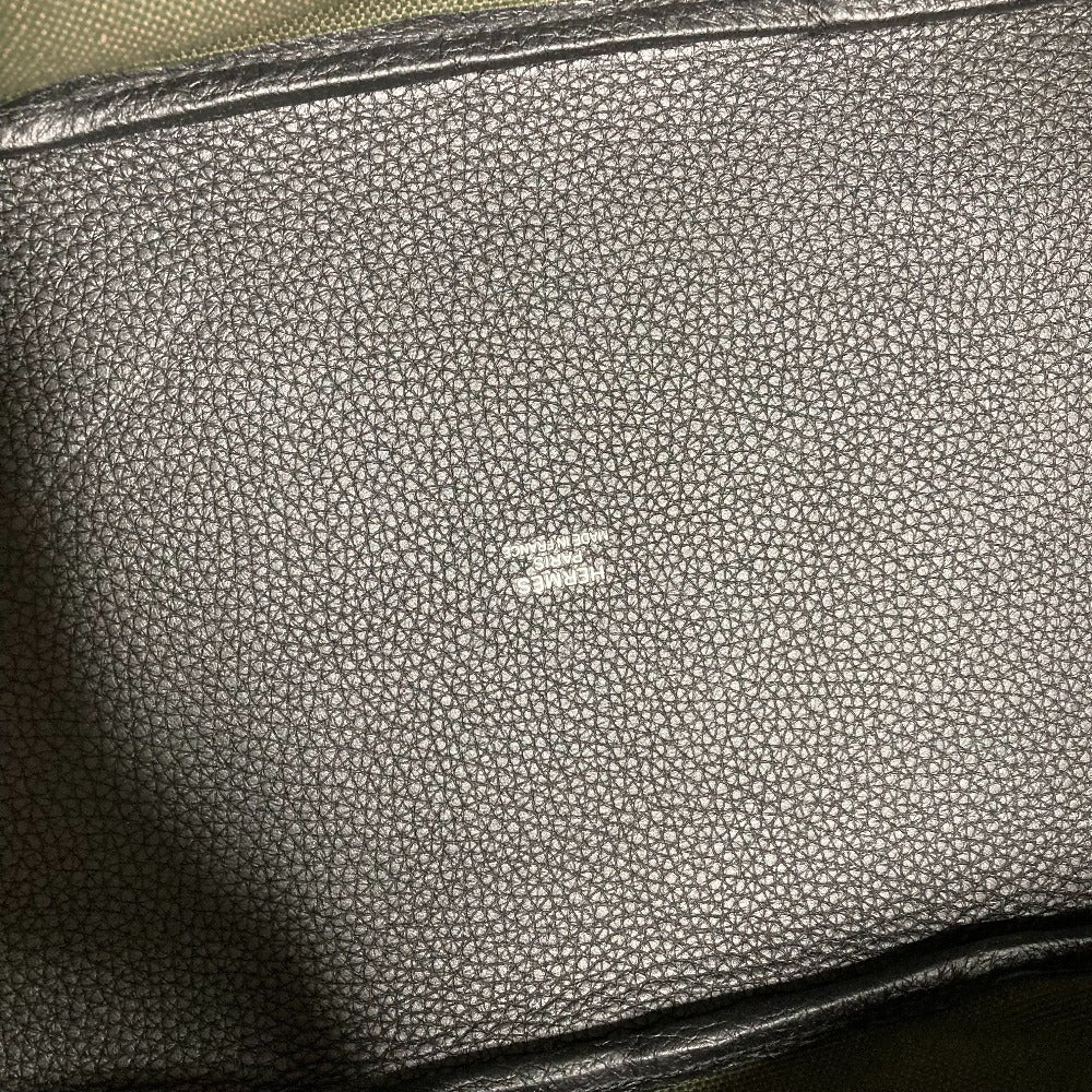 HERMES Pure Sangre Shoulder Bag Tote Bag Clemence Leather Unisex Vert Gris Vert Bronze Noir Khaki
