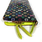 LOUIS VUITTON M93755 Monogram Multicolore Portefeuille Insolite Long Wallet Round Zipper Long Wallet Monogram Multicolore Canvas Unisex Pistache Black