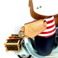 LOUIS VUITTON GI0573 Interior Ornament Vivienne Gaston Sidecar Celebration Decoration Objet Leather/Wood Unisex Multicolor