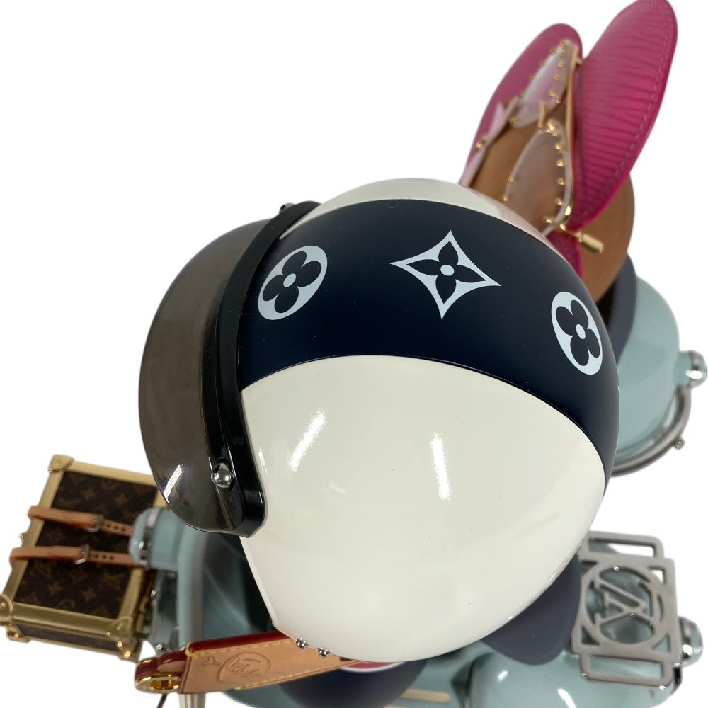 LOUIS VUITTON GI0573 Interior Ornament Vivienne Gaston Sidecar Celebration Decoration Objet Leather/Wood Unisex Multicolor