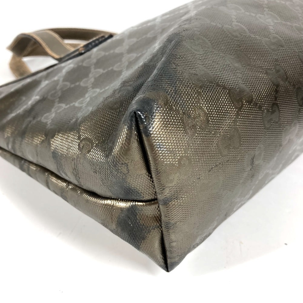 GUCCI 211138 GG Imprime Logo Shoulder Bag Tote Bag Shoulder Bag GG Imprime Unisex Metallic Brown
