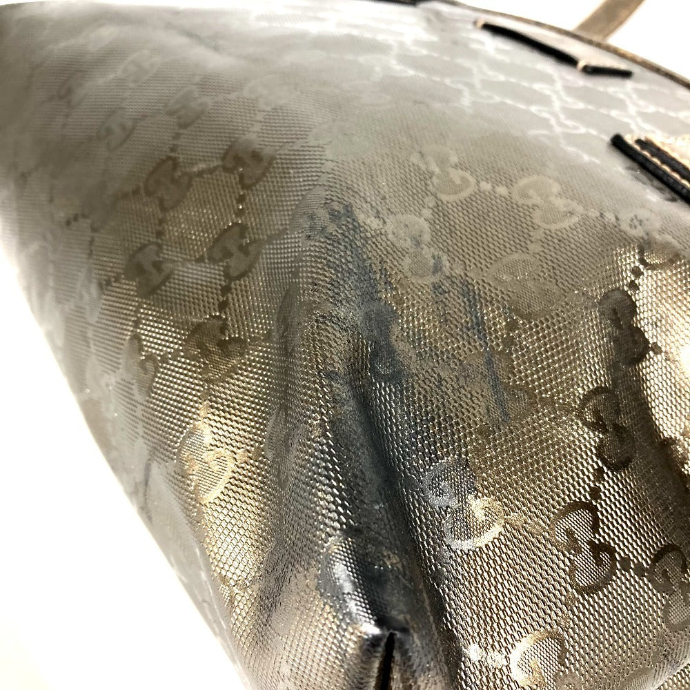 GUCCI 211138 GG Imprime Logo Shoulder Bag Tote Bag Shoulder Bag GG Imprime Unisex Metallic Brown