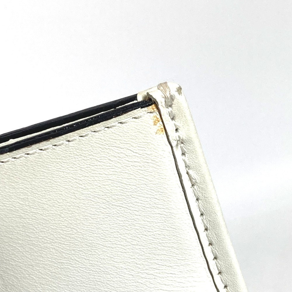 CHANEL Vintage CC Coco Mark Logo Flat Quilted Matelasse Bag Shoulder Bag W Chain Tote Bag Vertical Shoulder Bag Leather Unisex White