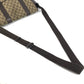 GUCCI 145859 GG โลโก้ กระเป๋าสะพายข้าง กระเป๋าสะพายข้าง Messenger Bag GG Canvas/หนัง Unisex สีเบจ