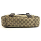 GUCCI 145859 GG โลโก้ กระเป๋าสะพายข้าง กระเป๋าสะพายข้าง Messenger Bag GG Canvas/หนัง Unisex สีเบจ