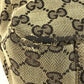 GUCCI 145859 GG โลโก้ กระเป๋าสะพายข้าง กระเป๋าสะพายข้าง Messenger Bag GG Canvas/หนัง Unisex สีเบจ