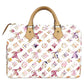 LOUIS VUITTON M95751 Monogram Watercolor Speedy 30 กระเป๋า Speedy 30 ทรง Speedy Boston ใบเล็ก กระเป๋าถือสำหรับผู้หญิง สีขาว