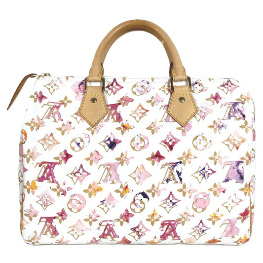LOUIS VUITTON M95751 モノグラム ウォーターカラー スピーディ30 スピーディ 30 ミニボストンバッグ カバン ハンドバッグ レディース ホワイト
