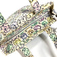 CHANEL ヴィンテージ フラワー柄 ロゴ CC ココマーク 花柄 カバン 肩掛け トートバッグ ハンドバッグ ショルダーバッグ キャンバス ユニセックス マルチカラー