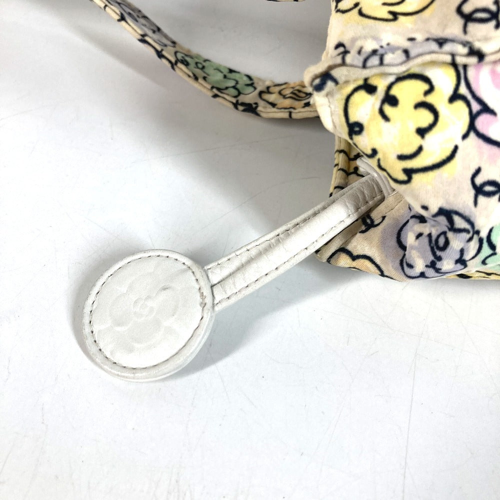 CHANEL ヴィンテージ フラワー柄 ロゴ CC ココマーク 花柄 カバン 肩掛け トートバッグ ハンドバッグ ショルダーバッグ キャンバス ユニセックス マルチカラー
