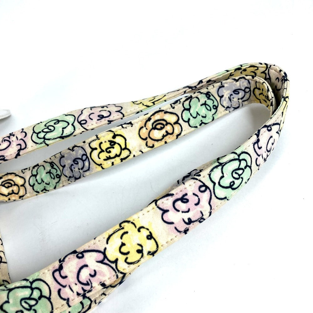 CHANEL ヴィンテージ フラワー柄 ロゴ CC ココマーク 花柄 カバン 肩掛け トートバッグ ハンドバッグ ショルダーバッグ キャンバス ユニセックス マルチカラー