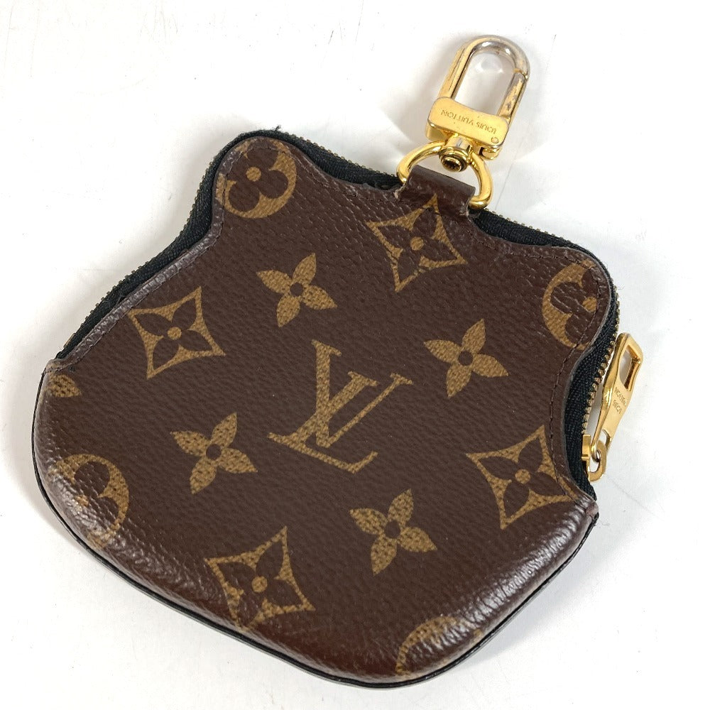 LOUIS VUITTON M81078 NIGO コラボ コインカード ホルダー 財布 小銭入れ バッグチャーム キーホルダー コインケース レザー ユニセックス ブラック