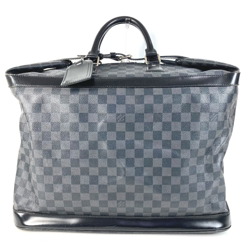 LOUIS VUITTON N41161 Damier Graphite Grimaud กระเป๋าเดินทาง กระเป๋าถือ กระเป๋าบอสตัน Damier Graphite Canvas Unisex สีดำ