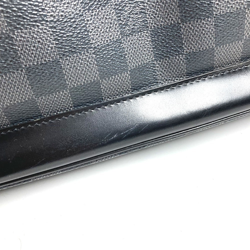LOUIS VUITTON N41161 Damier Graphite Grimaud กระเป๋าเดินทาง กระเป๋าถือ กระเป๋าบอสตัน Damier Graphite Canvas Unisex สีดำ