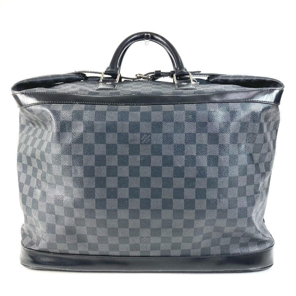 LOUIS VUITTON N41161 Damier Graphite Grimaud กระเป๋าเดินทาง กระเป๋าถือ กระเป๋าบอสตัน Damier Graphite Canvas Unisex สีดำ