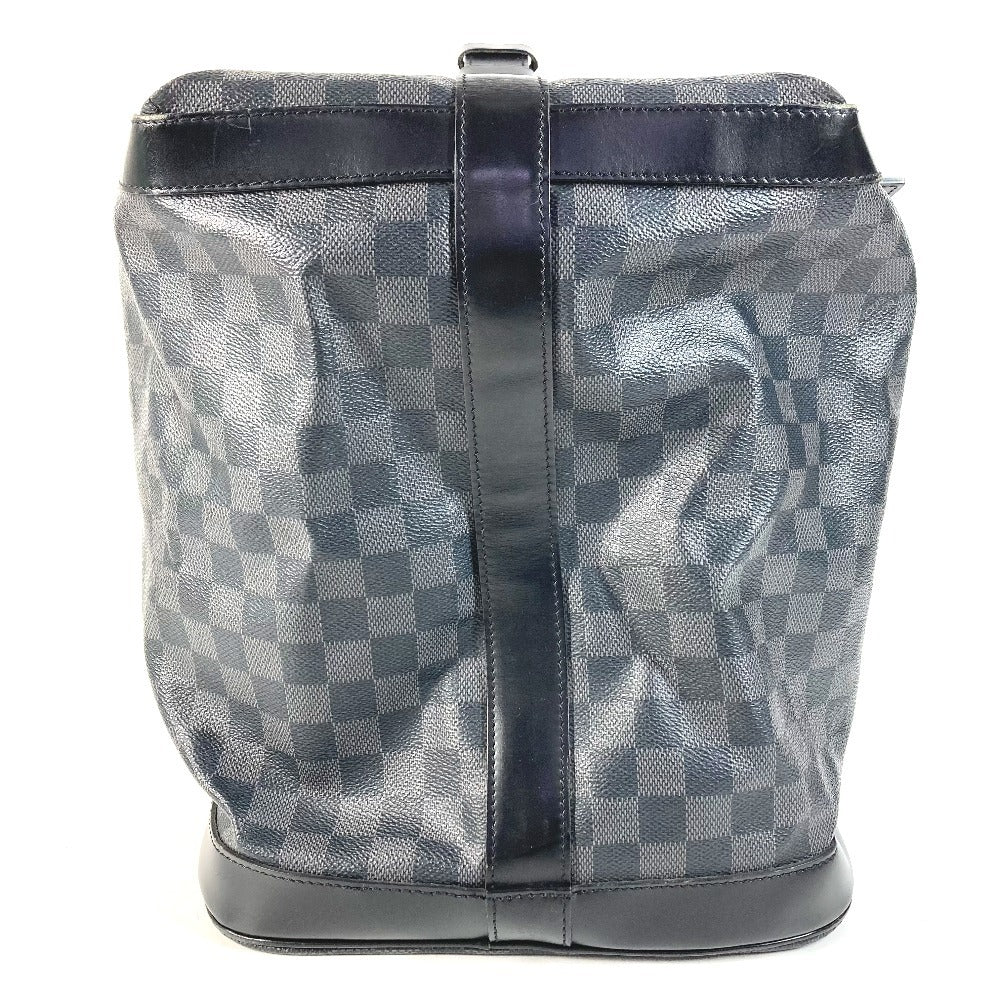 LOUIS VUITTON N41161 Damier Graphite Grimaud กระเป๋าเดินทาง กระเป๋าถือ กระเป๋าบอสตัน Damier Graphite Canvas Unisex สีดำ
