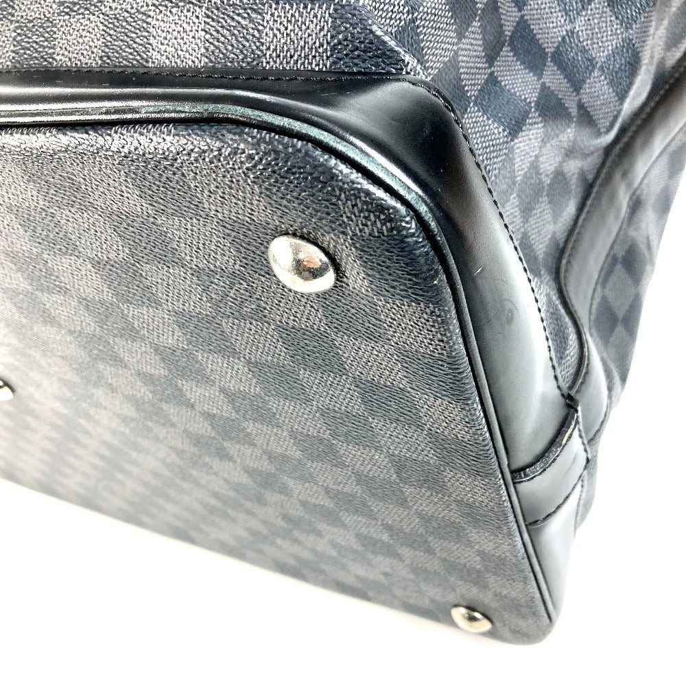 LOUIS VUITTON N41161 Damier Graphite Grimaud กระเป๋าเดินทาง กระเป๋าถือ กระเป๋าบอสตัน Damier Graphite Canvas Unisex สีดำ