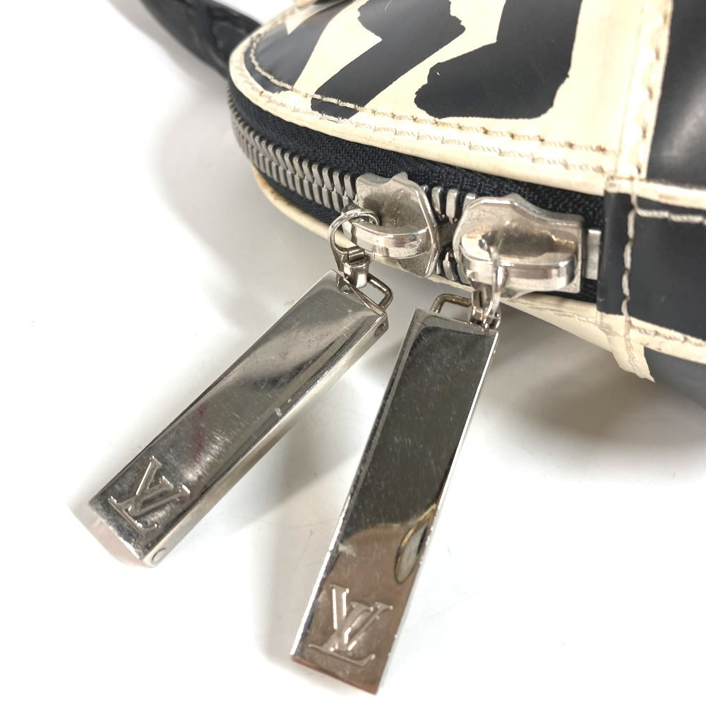 LOUIS VUITTON M92177 Graffiti Alma PM Alma PM กระเป๋า โท้ทแบค แฮนด์แบค หนัง สำหรับผู้หญิง สีขาว