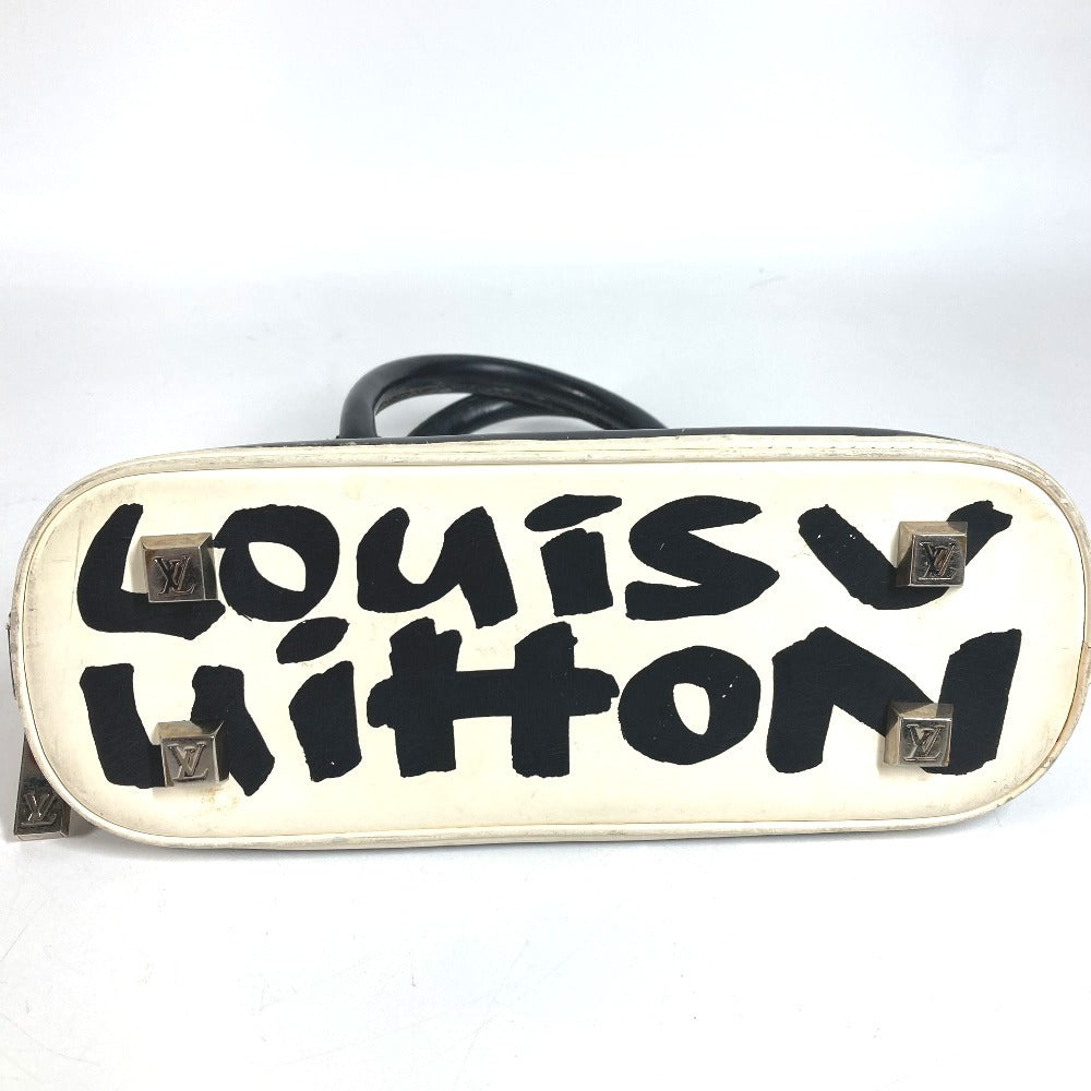 LOUIS VUITTON M92177 Graffiti Alma PM Alma PM กระเป๋า โท้ทแบค แฮนด์แบค หนัง สำหรับผู้หญิง สีขาว