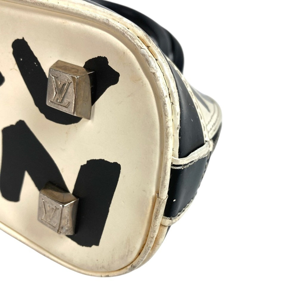 LOUIS VUITTON M92177 Graffiti Alma PM Alma PM กระเป๋า โท้ทแบค แฮนด์แบค หนัง สำหรับผู้หญิง สีขาว