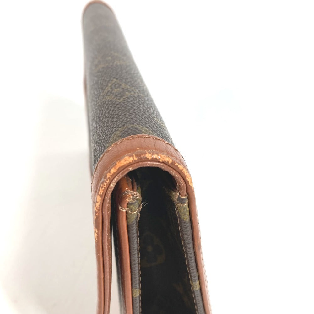 LOUIS VUITTON M51812 โมโนแกรม Pochette Dame PM โปเชต์ดาม PM กระเป๋าคลัตช์ กระเป๋าคลัตช์แบบฝาพับ Monogram Canvas Unisex สีน้ำตาล