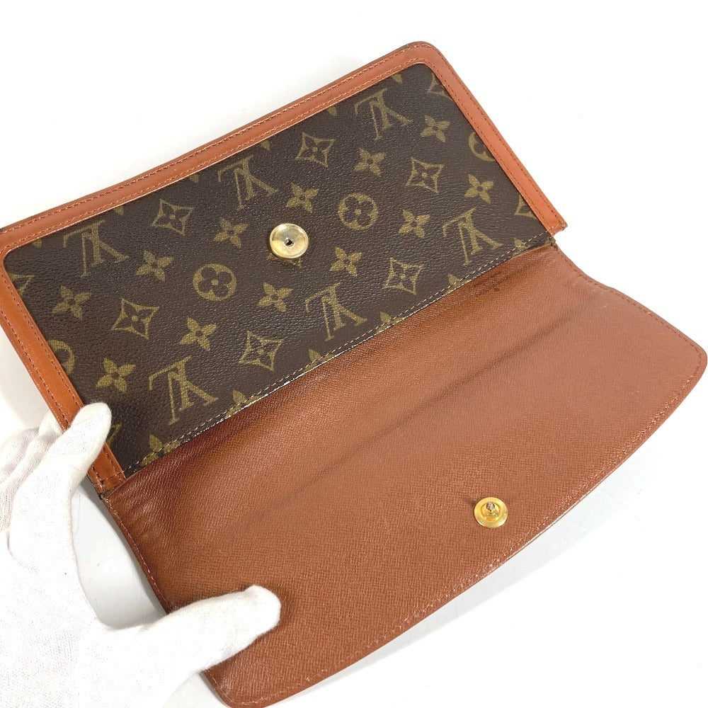 LOUIS VUITTON M51812 โมโนแกรม Pochette Dame PM โปเชต์ดาม PM กระเป๋าคลัตช์ กระเป๋าคลัตช์แบบฝาพับ Monogram Canvas Unisex สีน้ำตาล
