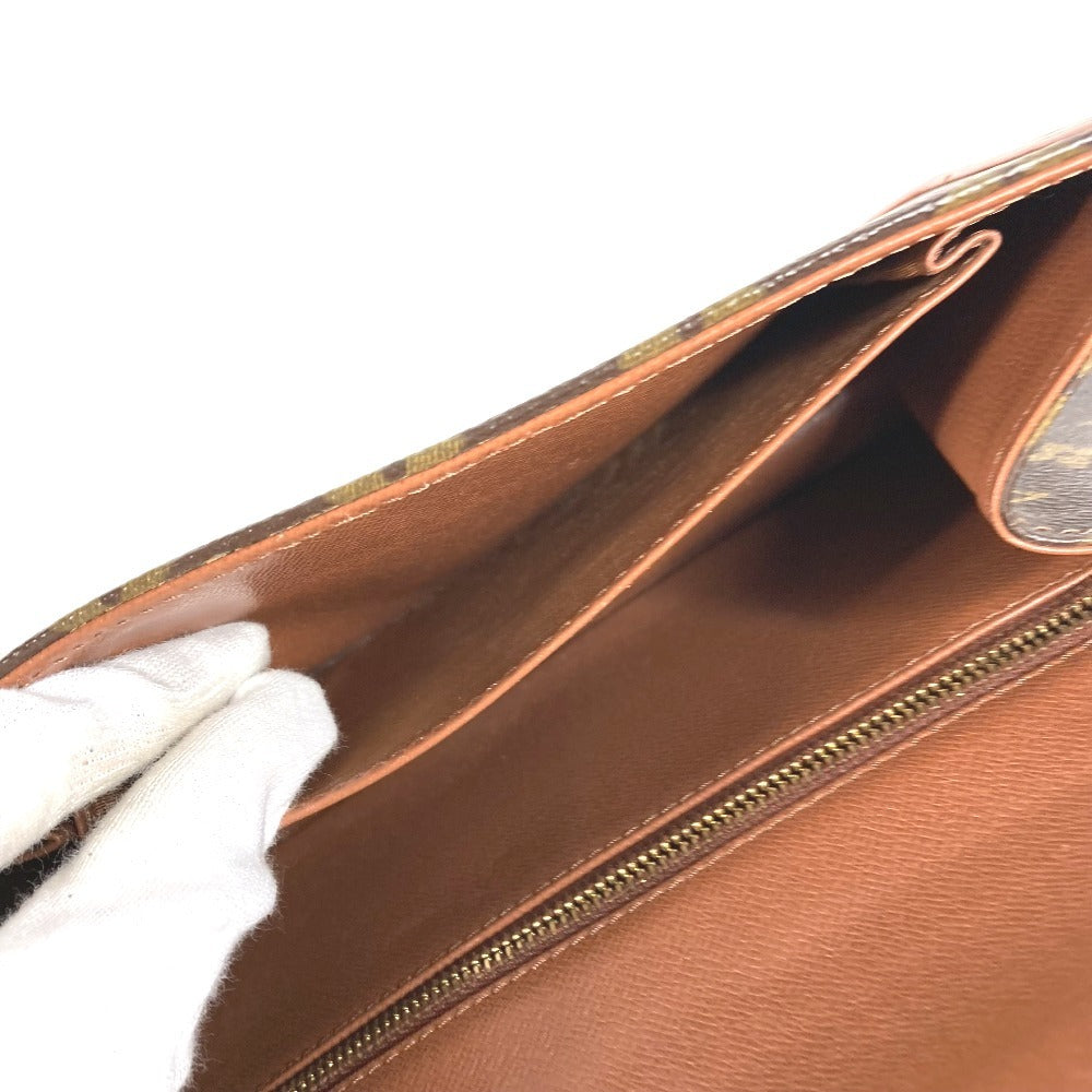 LOUIS VUITTON M51812 โมโนแกรม Pochette Dame PM โปเชต์ดาม PM กระเป๋าคลัตช์ กระเป๋าคลัตช์แบบฝาพับ Monogram Canvas Unisex สีน้ำตาล
