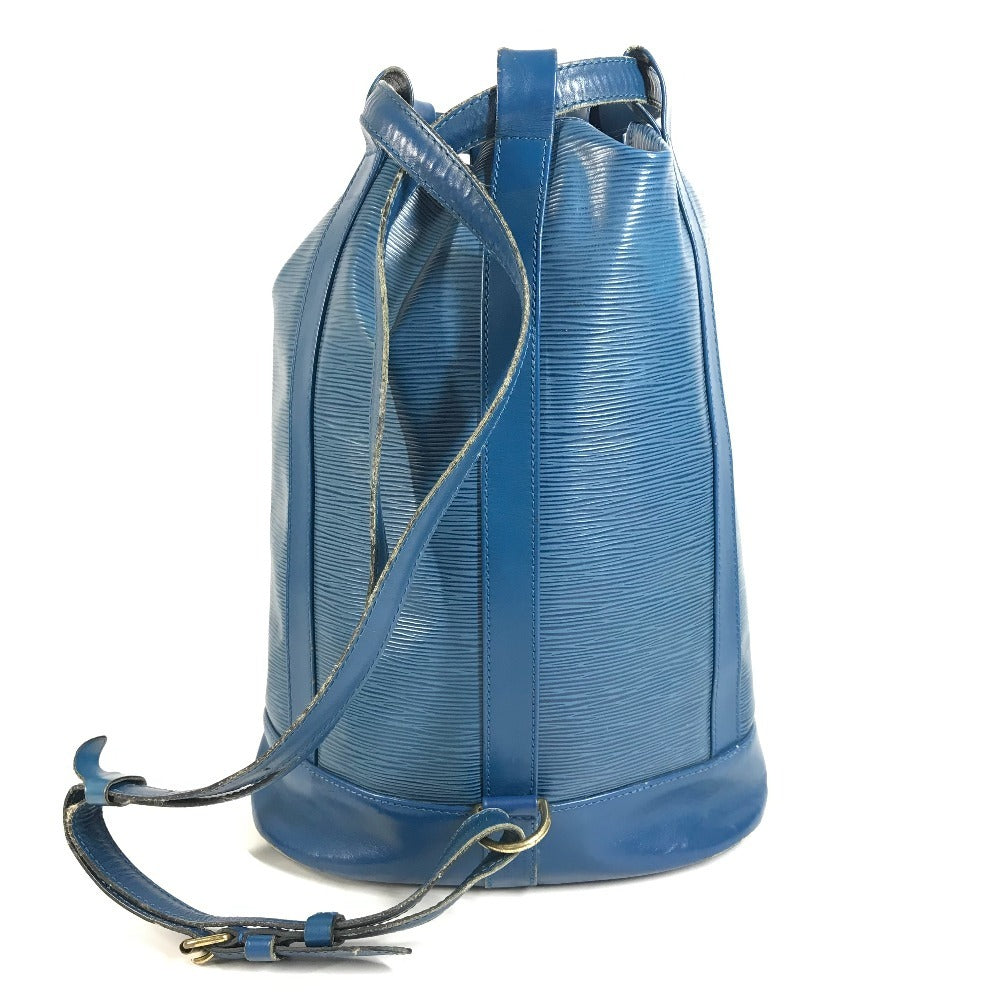 LOUIS VUITTON M52355 Epi Randonnee PM Randonnee PM กระเป๋าสะพายไหล่ Epi Leather Unisex Toledo Blue สีน้ำเงิน